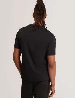 Baumwoll-T-Shirt mit Blumenlogo
