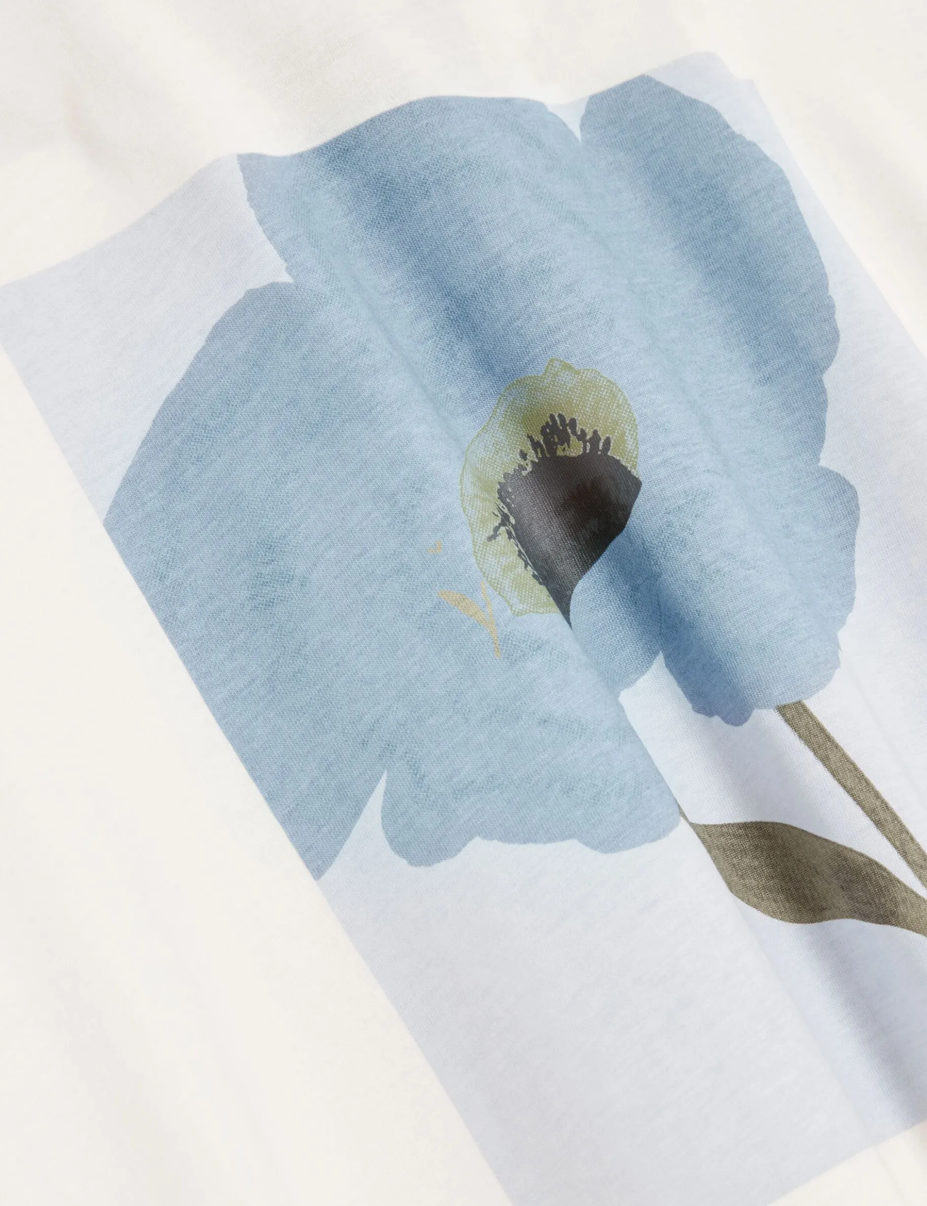 Baumwoll-T-Shirt mit Blumenmuster