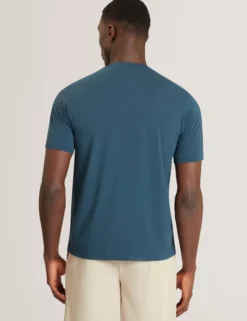 Baumwoll-T-Shirt mit doppeltem Blumenmuster