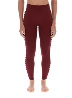 Bequeme Stretch-Yoga-Leggings mit Muschelsaum