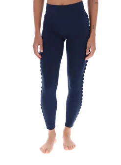 Bequeme Stretch-Yoga-Leggings mit Muschelsaum