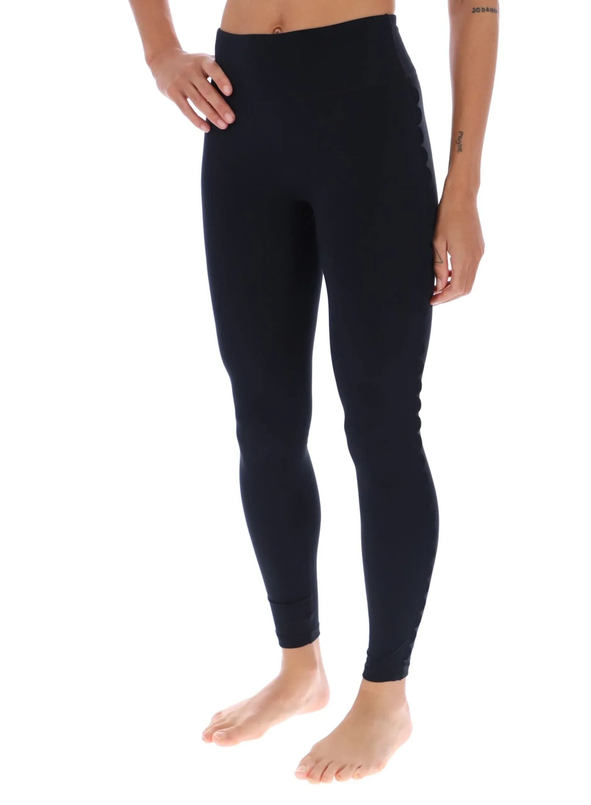 Bequeme Stretch-Yoga-Leggings mit Muschelsaum