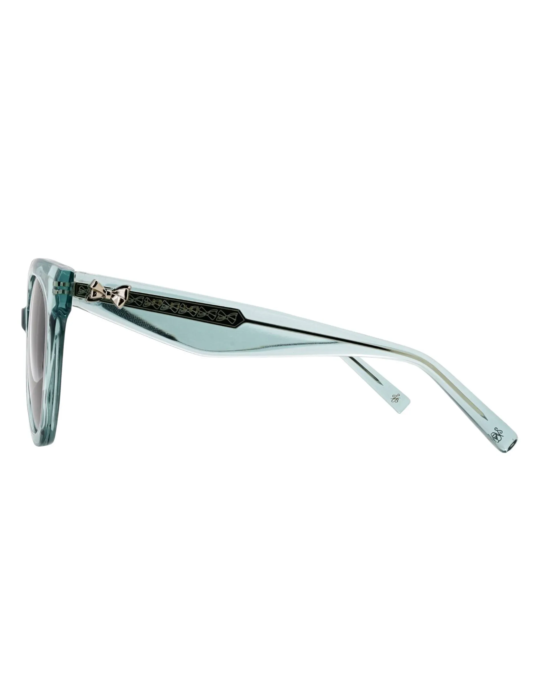 Übergroße Sonnenbrille mit Katzenaugen- und Schleifendetail