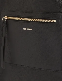 Boxy Tote Bag aus weichem Leder mit Reißverschlusstasche