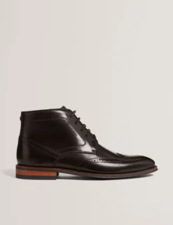Brogue-Chukka-Stiefeletten aus Leder
