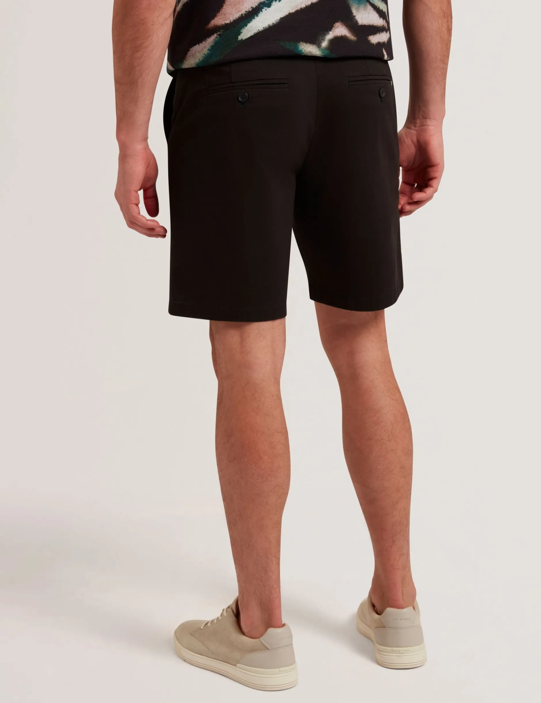 Chino-Shorts aus Baumwollmischgewebe mit regulärer Passform