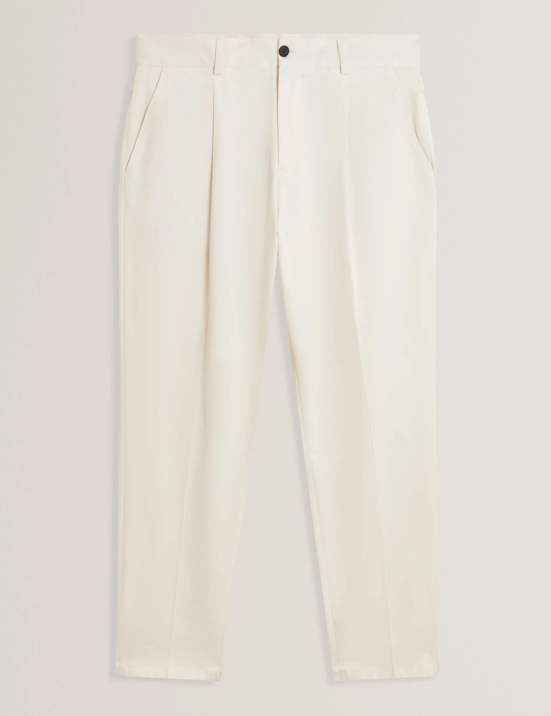 Elegante, schmal zulaufende Baumwoll-Stretchhose