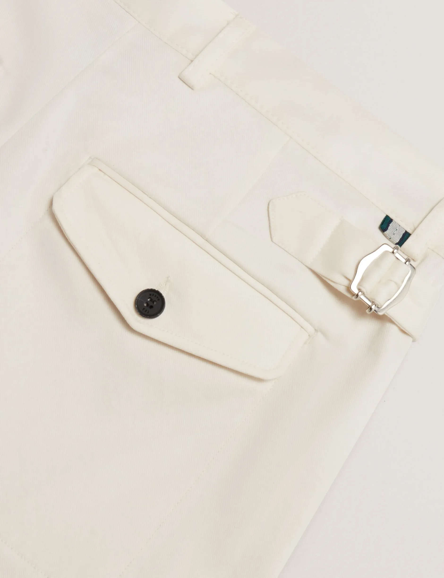 Elegante, schmal zulaufende Baumwoll-Stretchhose
