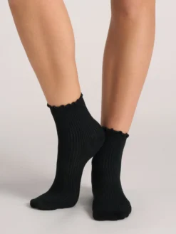 3er-Pack gemischte Rüschen-Knöchelsocken