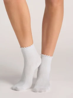3er-Pack gemischte Rüschen-Knöchelsocken