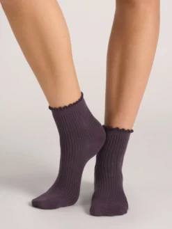 3er-Pack gemischte Rüschen-Knöchelsocken
