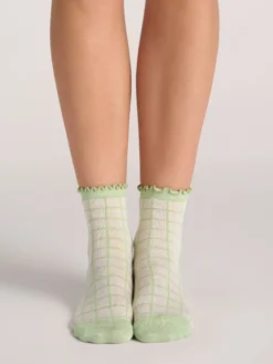 3er-Pack gemischte Rüschen-Knöchelsocken