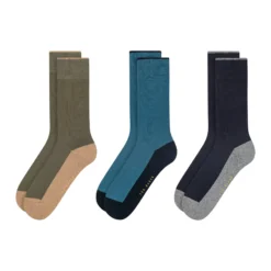 3er-Pack gepolsterte Socken aus Baumwollmischgewebe