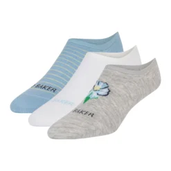 3er-Pack kontrastfarbene Zehenkappen-Sneakersocken