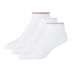 3er-Packung kurze, gewellte Knöchelsocken