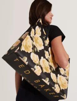 Extra große Icon-Tasche mit Blumenmuster