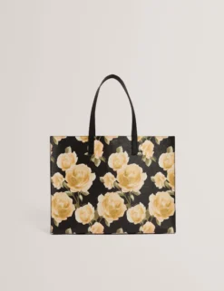 Extra große Icon-Tasche mit Blumenmuster