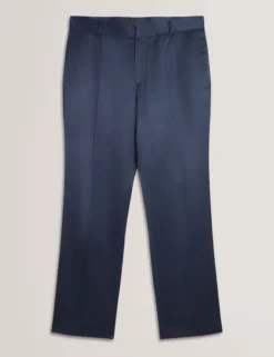 Gerade geschnittene, hochglänzende Hose