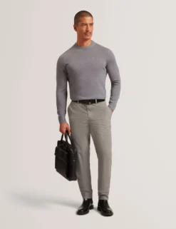 Glen Check Hose mit Bundfalten