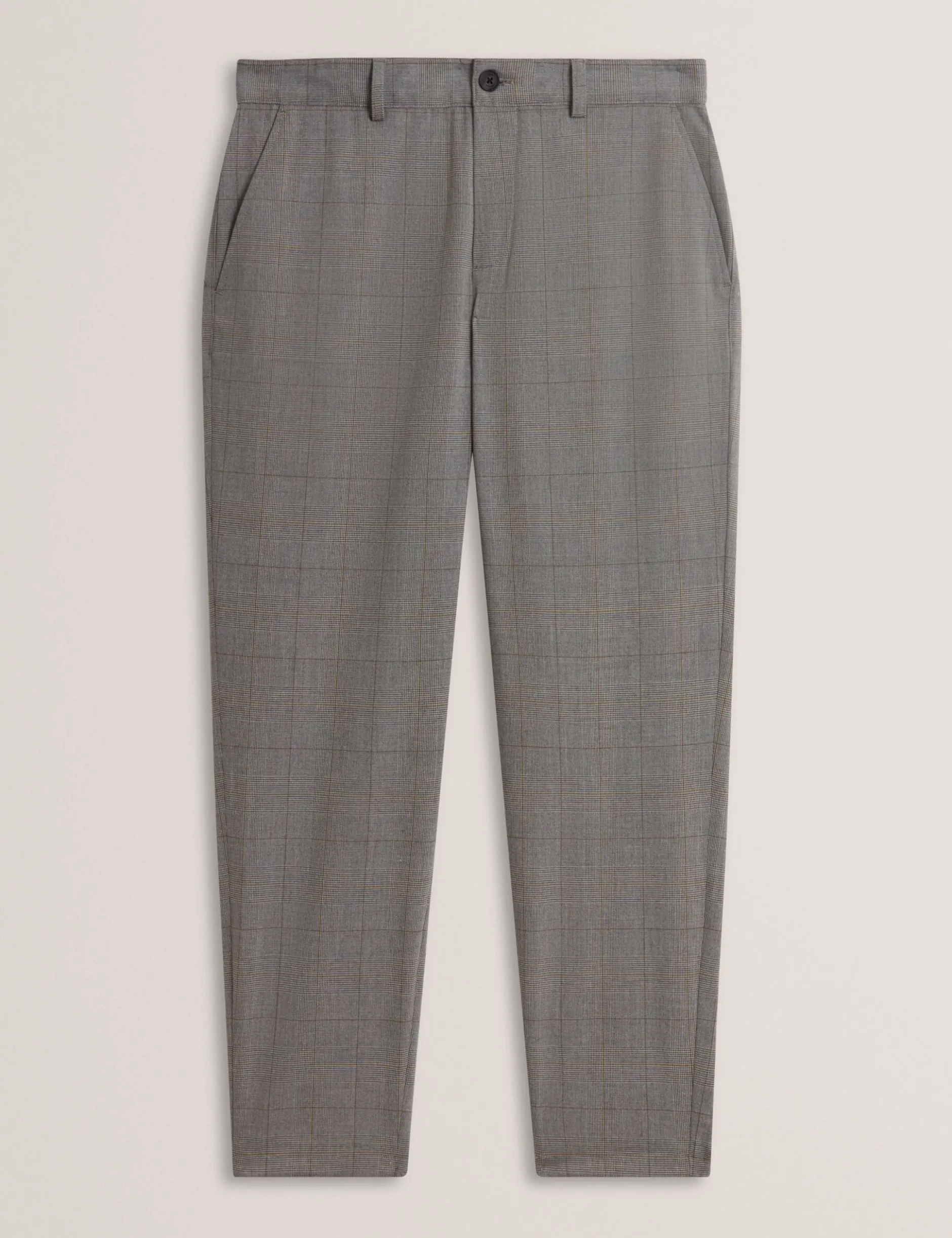 Glen Check Hose mit Bundfalten