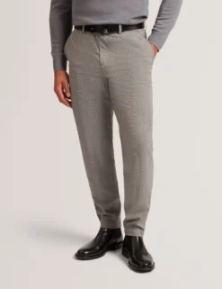 Glen Check Hose mit Bundfalten