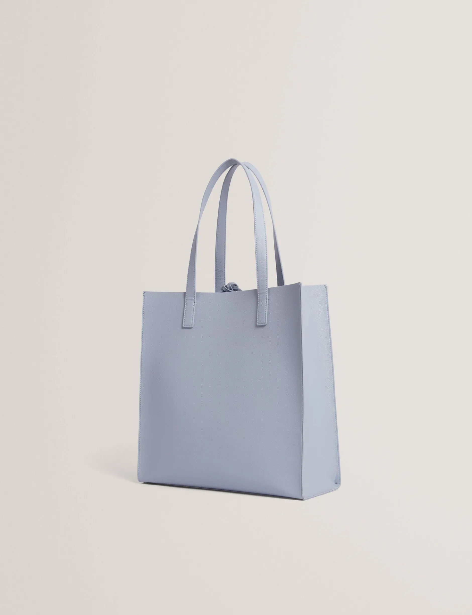 Große bestickte Shopper-Tasche mit Blumenmuster und Anhänger
