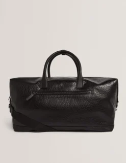 Große Reisetasche aus genarbtem Kunstleder