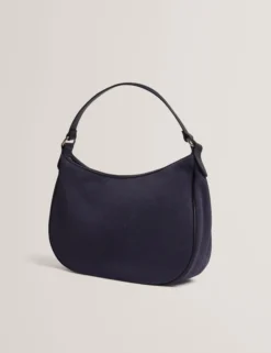 Hobo-Tasche aus Kunstleder mit Gurtband