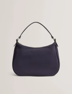 Hobo-Tasche aus Kunstleder mit Gurtband