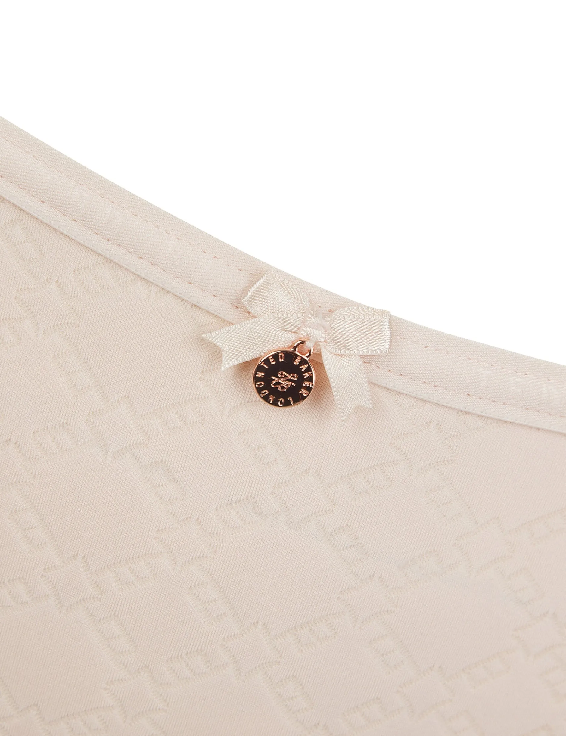 Jacquard-Mesh-Slips mit mittelhohem Bund