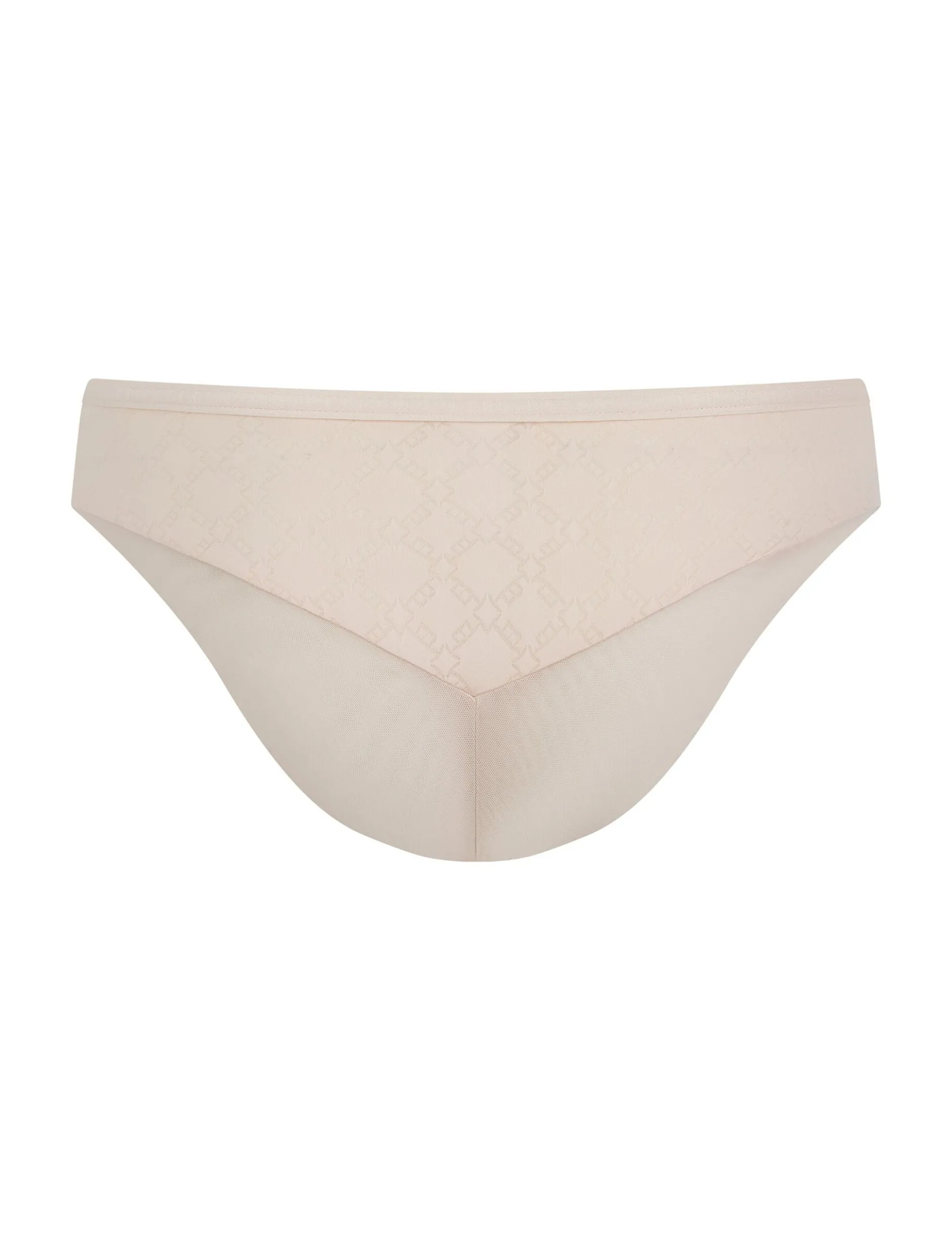 Jacquard-Mesh-Slips mit mittelhohem Bund