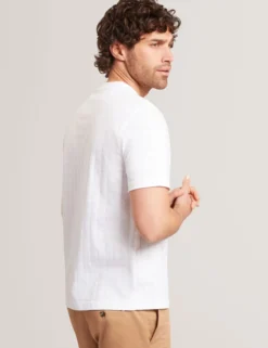 Jacquard-T-Shirt aus strukturierter Baumwolle