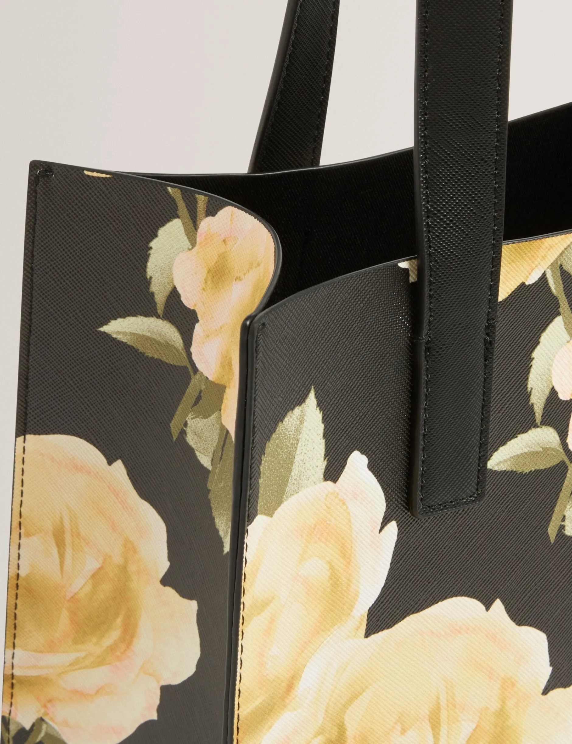 Kleine Tragetasche mit Rosen-Print