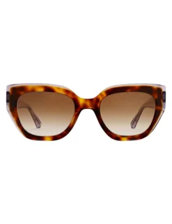 Klobige Cat-Eye-Sonnenbrille aus Acetat