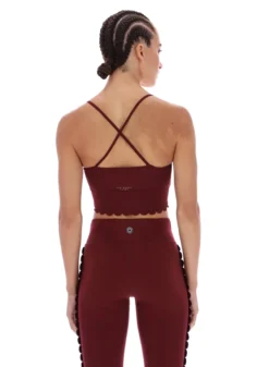 Komfortabler Yoga-Sport-BH mit Wellenkante