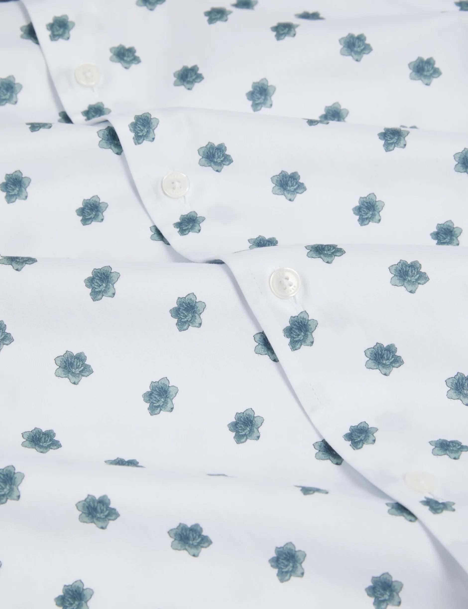 Kurzarmhemd mit Mini-Blumenmuster