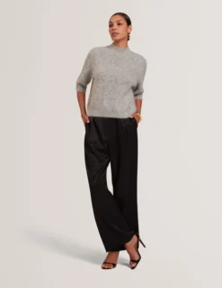 Kurzarmpullover aus Alpaka-Strick