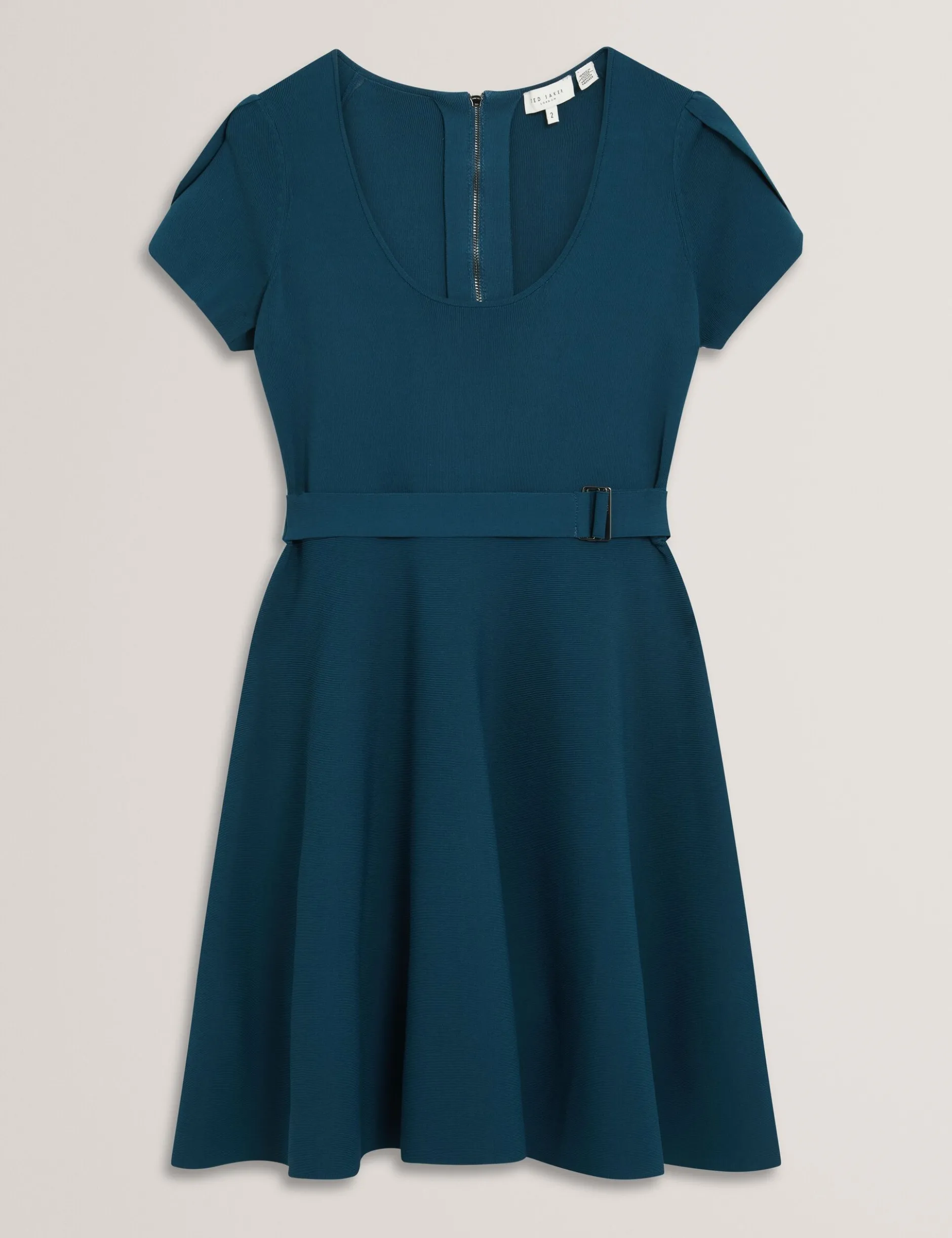 Kurzärmliges Strick-Minikleid