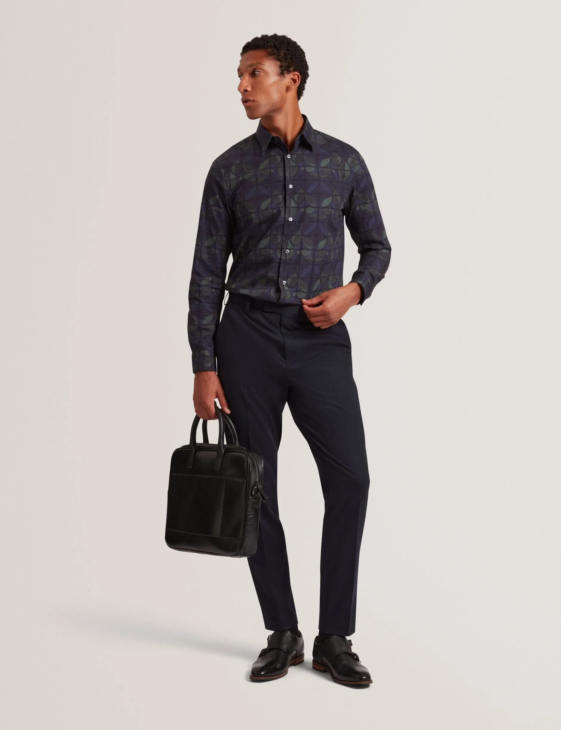 Langarmshirt mit Buntglas-Print