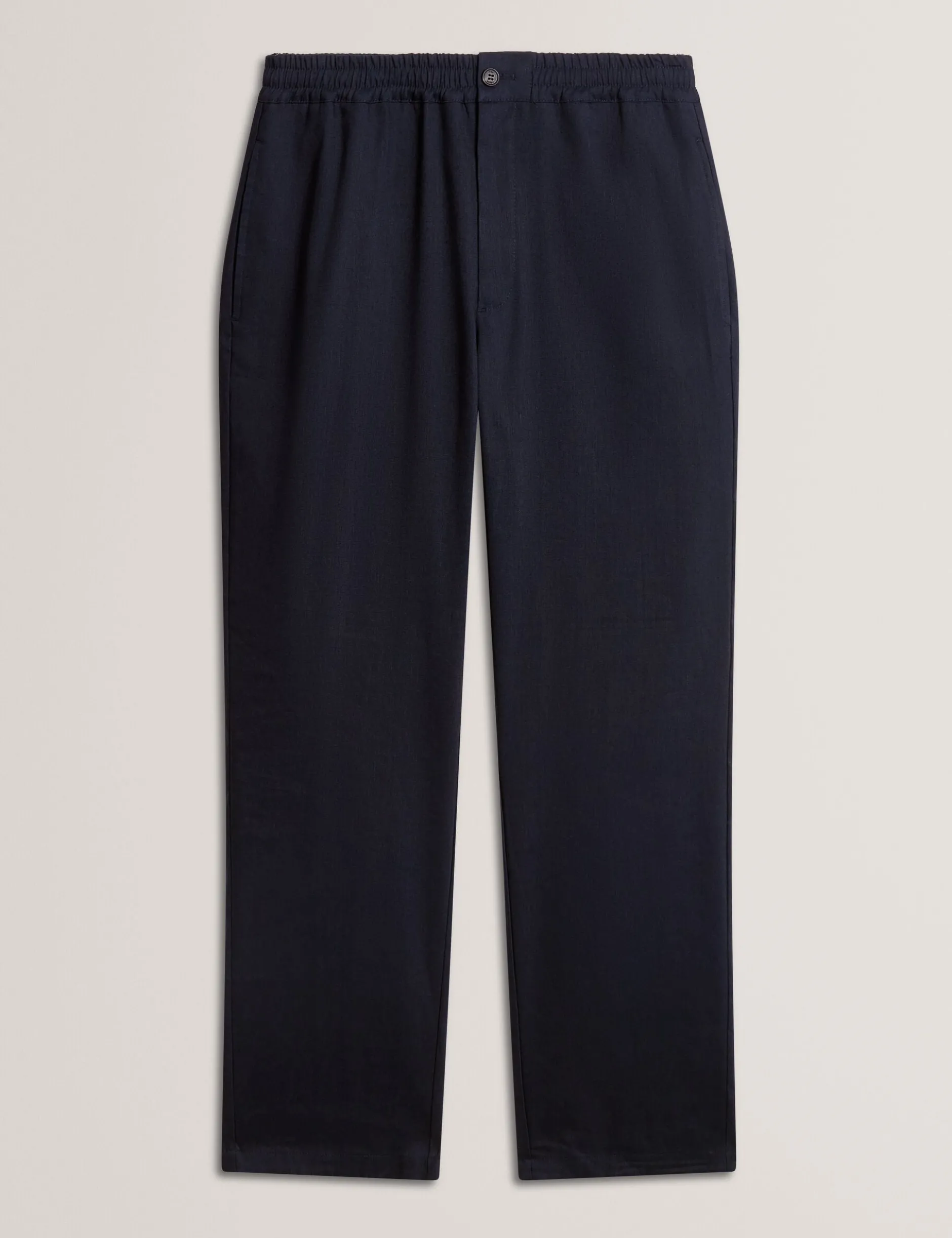 Lässige Hose aus Leinenmischgewebe mit Gummizug