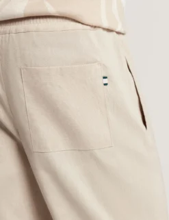 Lässige Hose aus Leinenmischgewebe mit Gummizug