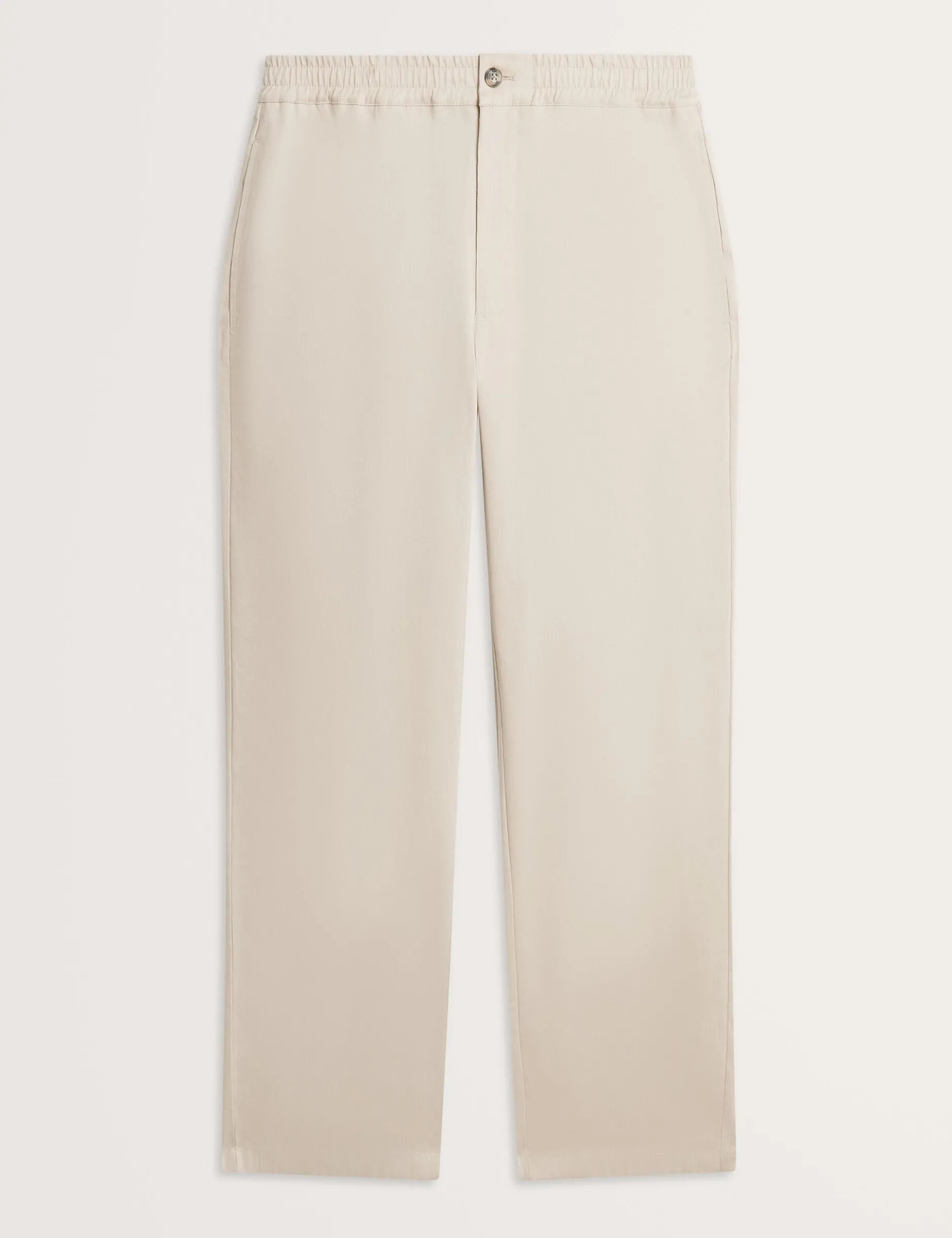 Lässige Hose aus Leinenmischgewebe mit Gummizug