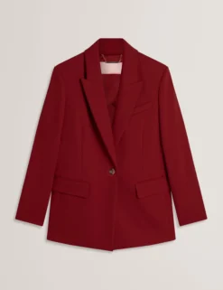 Lässiger, taillierter Blazer aus Wollmischung