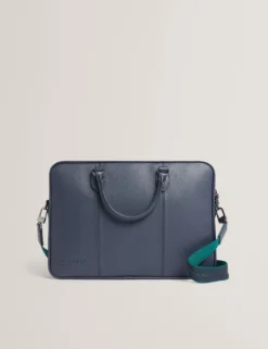 Marken-Laptoptasche aus PU-Leder mit Gurtband