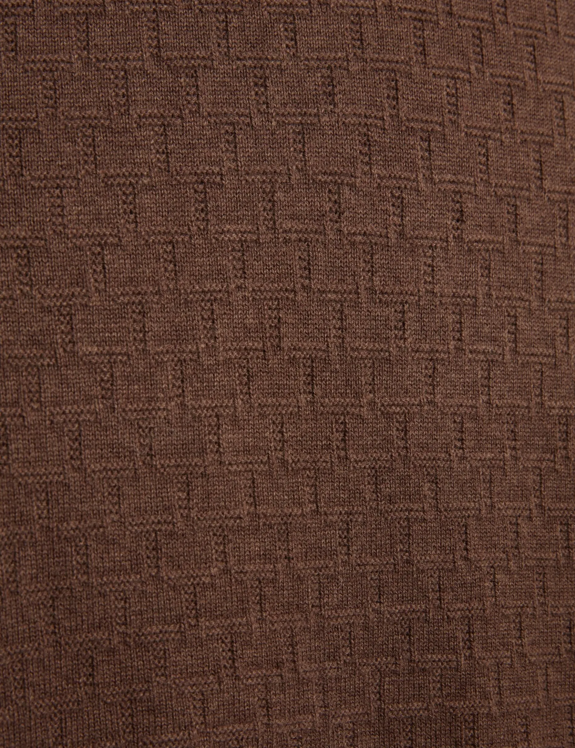 Marken-Pullover mit Rundhalsausschnitt und Struktur