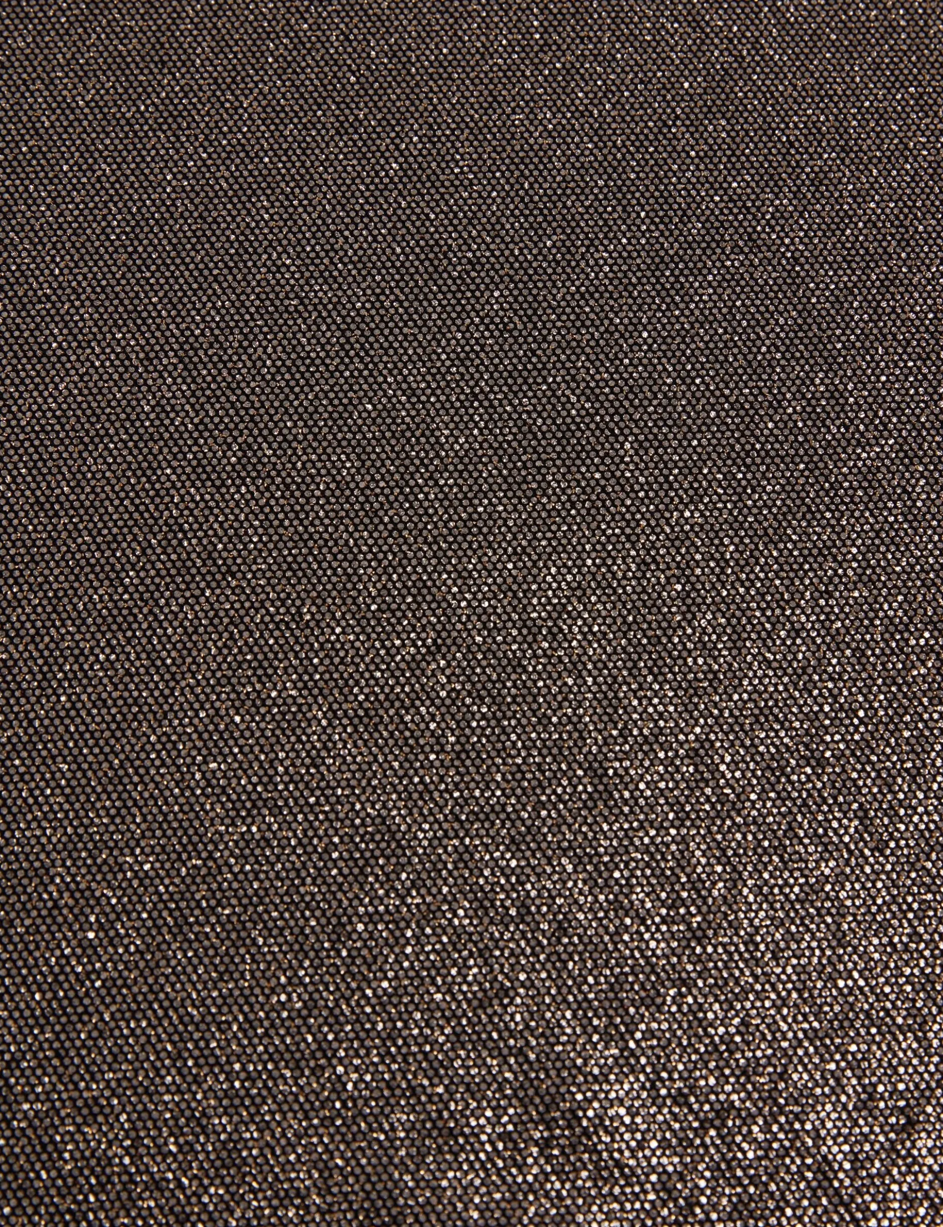 Midi-Kleid aus metallisch schimmerndem Webstoff