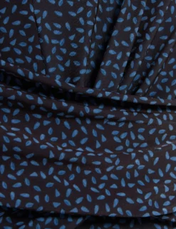 Midikleid mit gemustertem Minirock und Stehkragen, A-Linie,