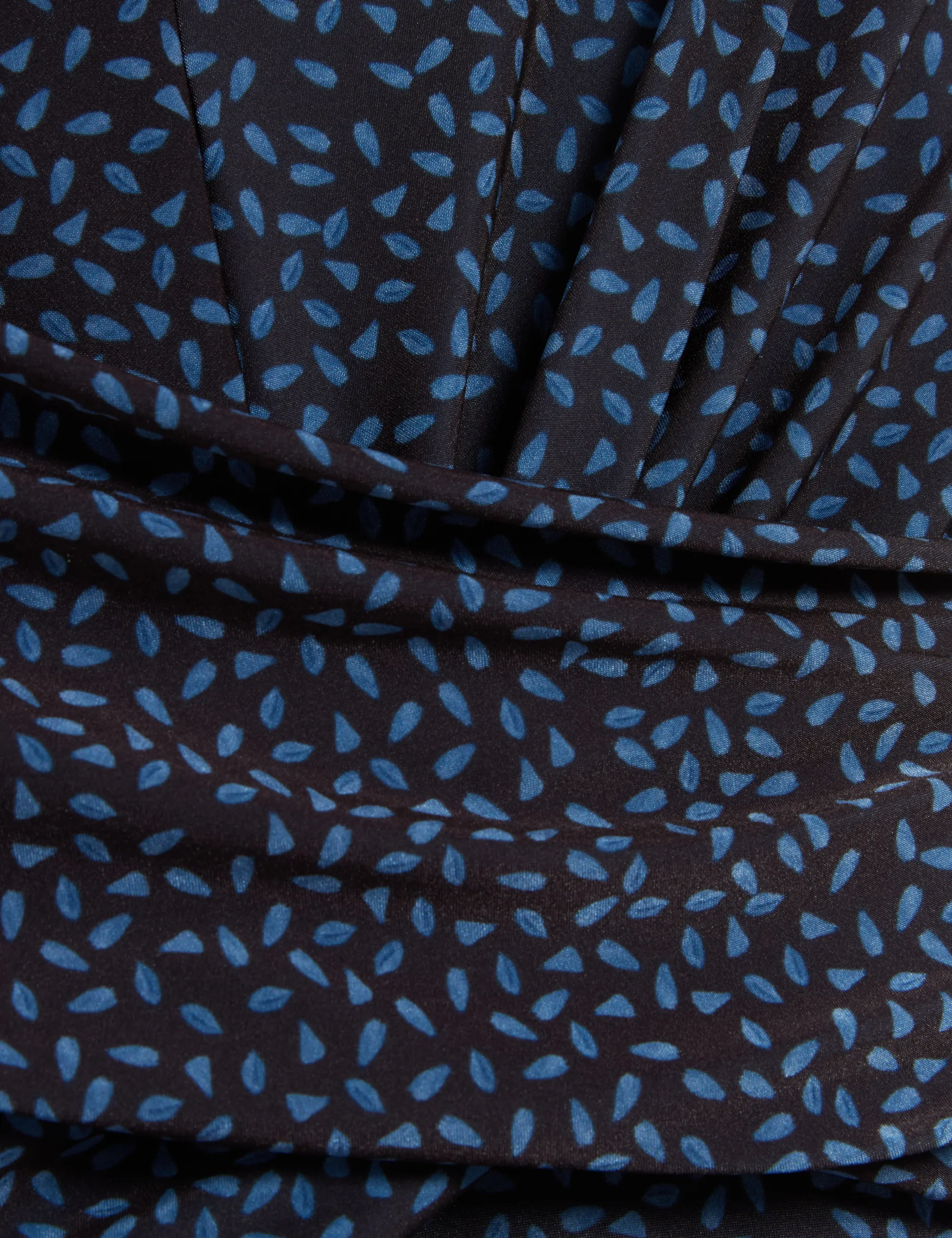 Midikleid mit gemustertem Minirock und Stehkragen, A-Linie,