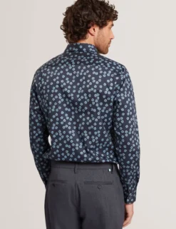Mini Floral Stretch Cotton Regular Shirt