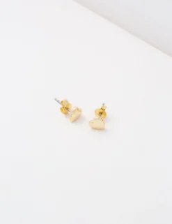 Mini-Herz-Ohrstecker